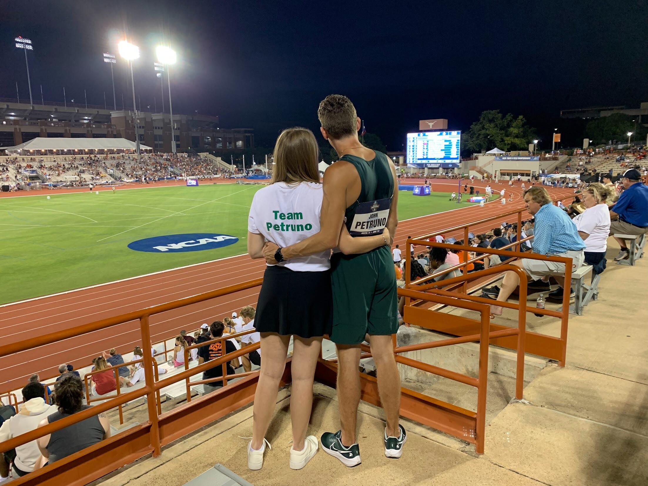 John's last race in green & white.