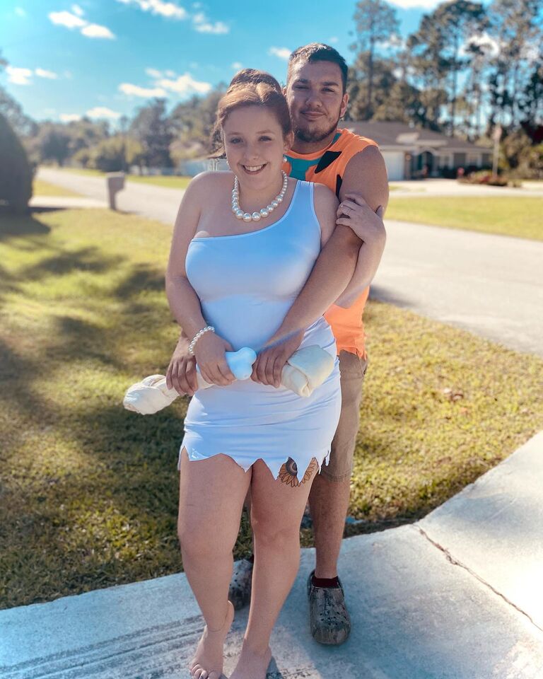 First Halloween!  -came in 2nd place in a costume contest behind a kid in a chicken suit-