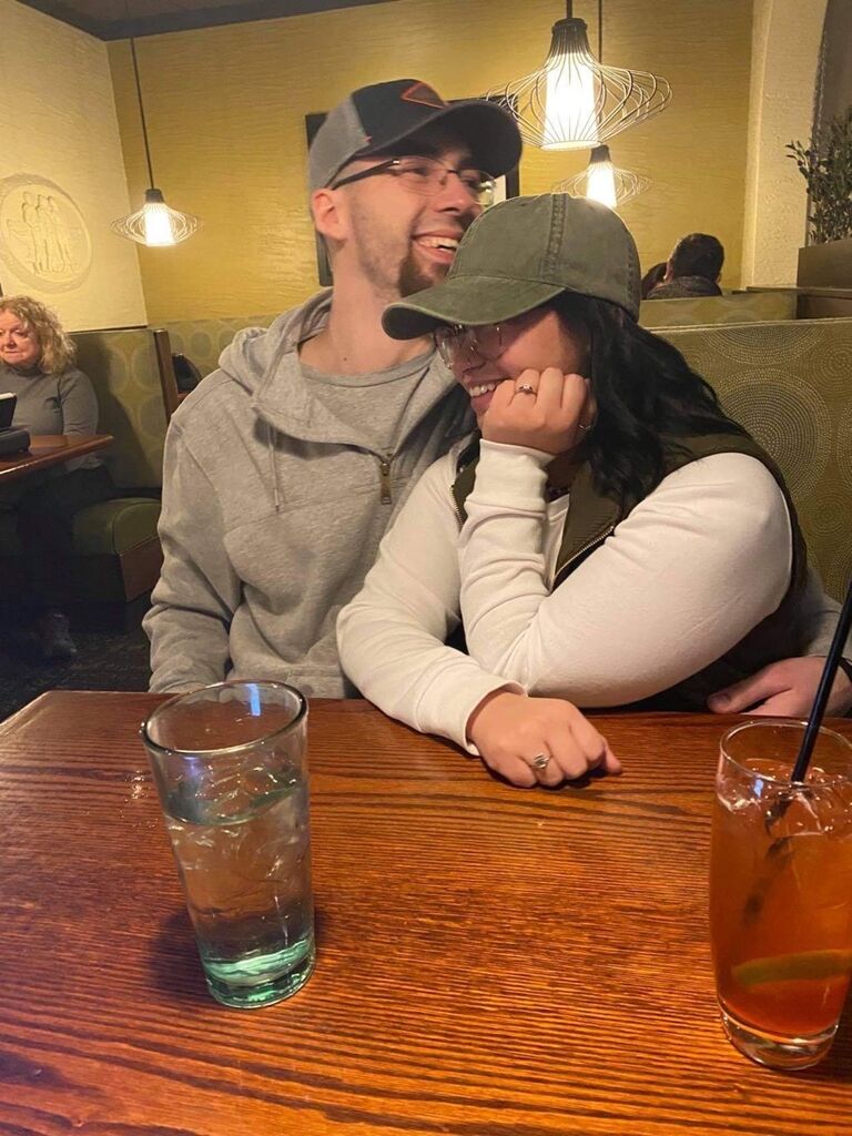 The day we announced our relationship to friends and family. 