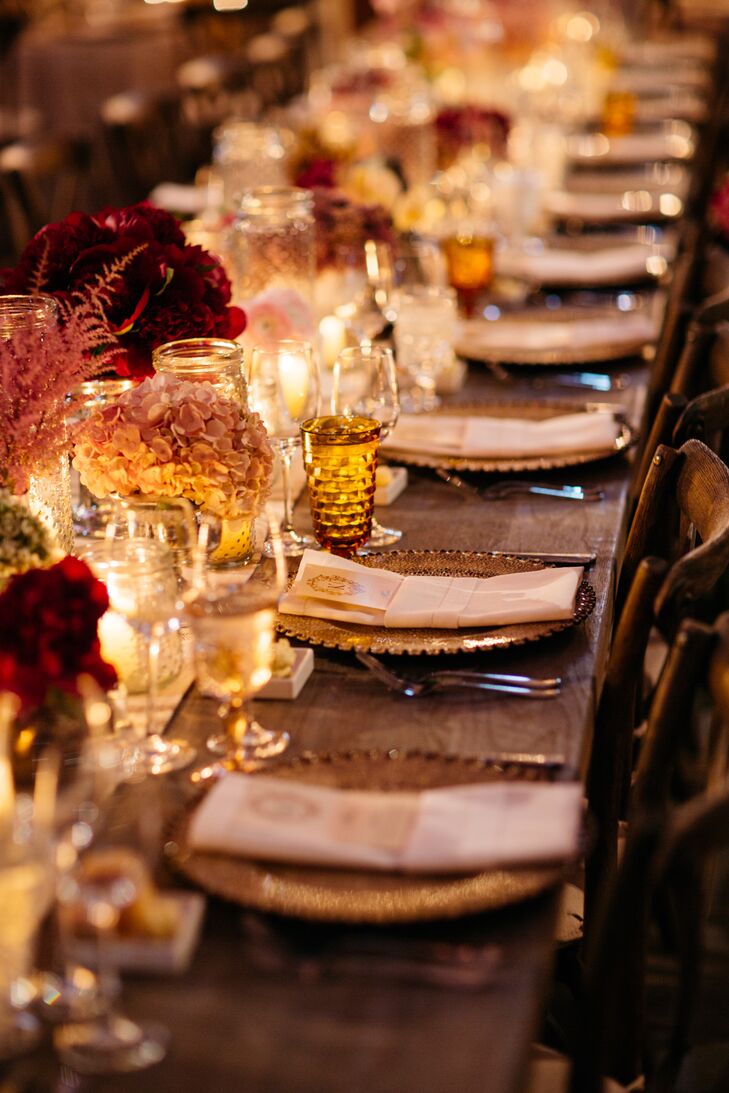 Rustic Fall Wedding Tablescape