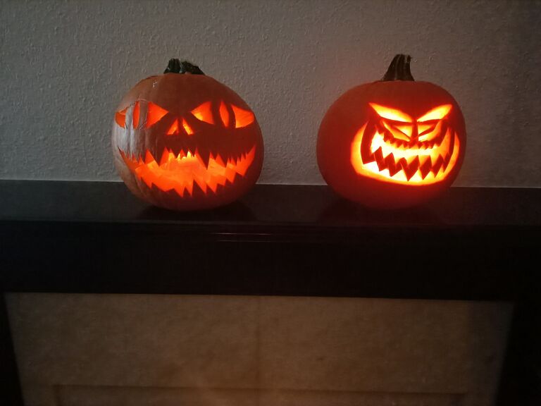 First Halloween in Saint Enda's! We turned into Pumpkins! (Briefly)