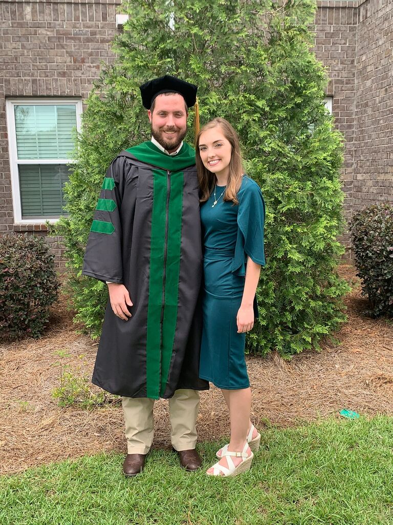 The pandemic had hit and Charlie's medical school graduation had to happen at home. I was so sad that all his hard work wasn't going to be recognized in the way he had imagined but family still came to celebrate and I had the honor of hooding him, an honor usually reserved only for other doctors. I was  so proud of him!