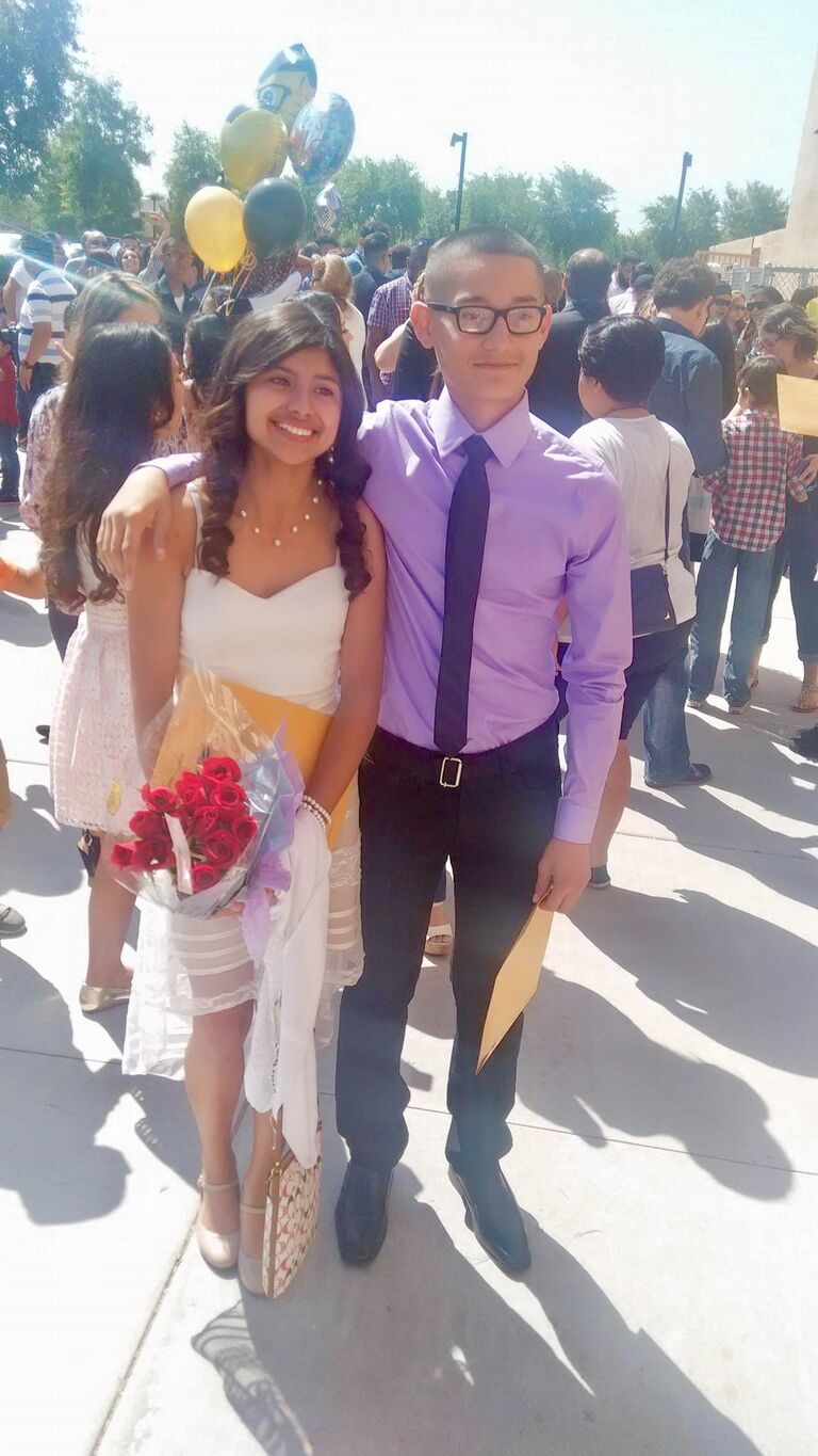 8th grade graduation, 14 years old; currently 22 years old!
