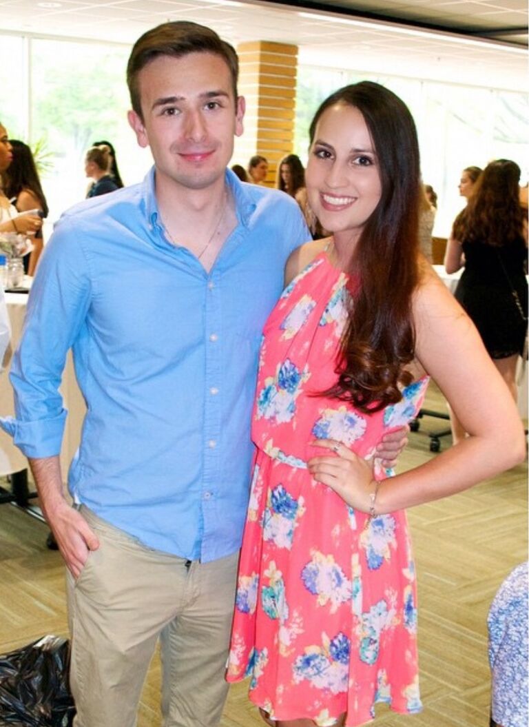 University of Delaware's UDress Magazine Spring Launch event, Adam supporting Sophia's work