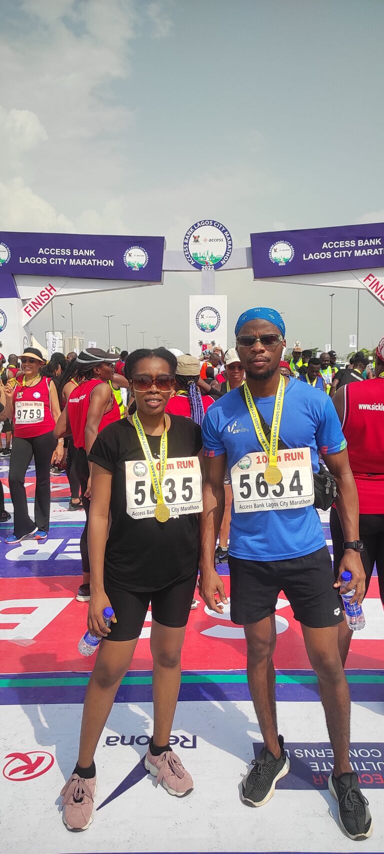 Our first marathon together! 
We have so many more to run baby!

#iWin