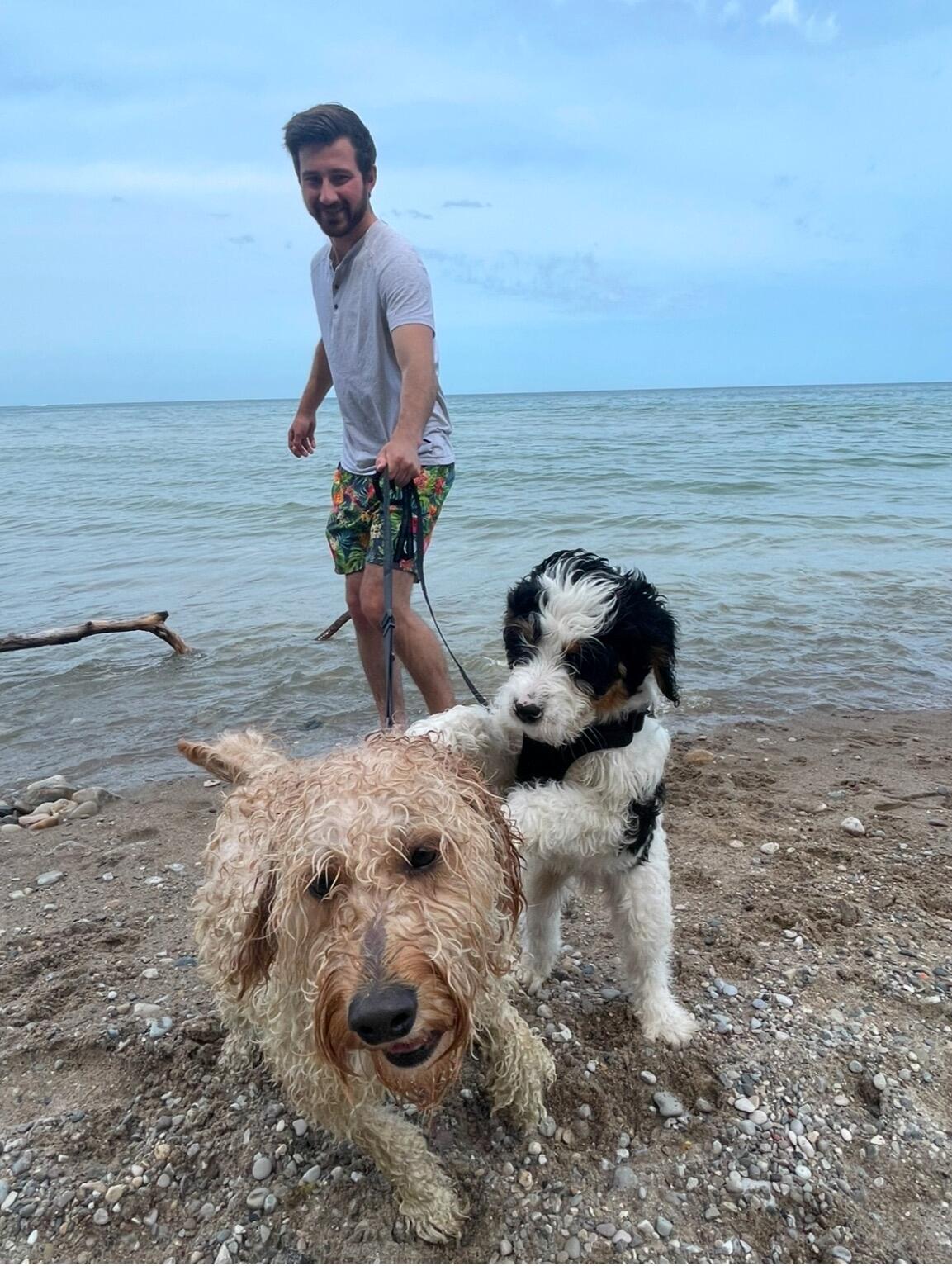 Wesleys first Day at the Lake/Beach