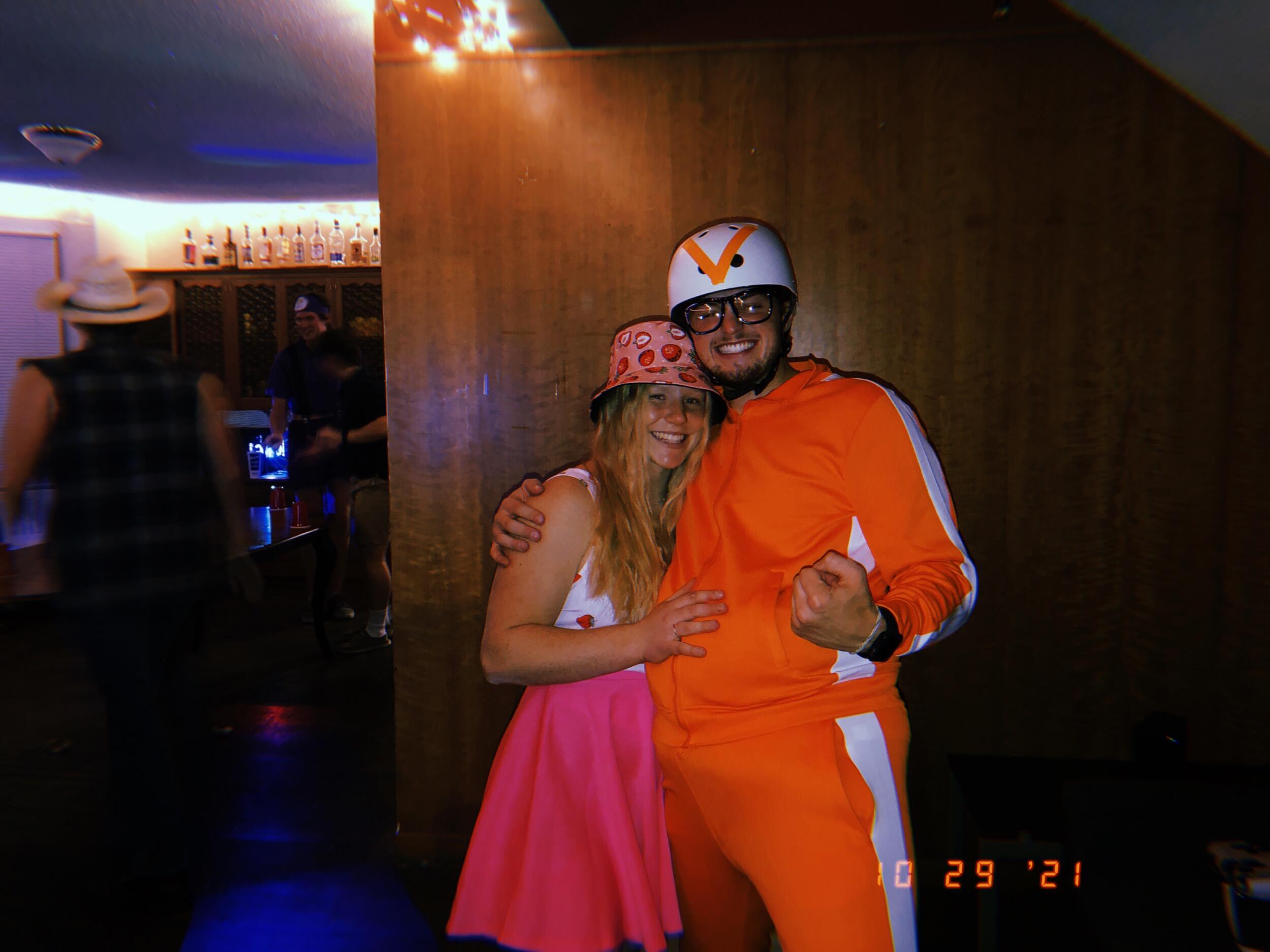 Strawberry Shortcake and Despicable Me's 'Vector' celebrate Brooke’s favorite holiday (Halloween) at Teague’s college house -- A.K.A. "The Boathouse"!