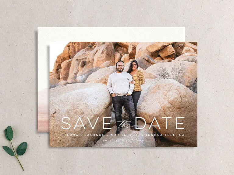 joshua tree destination wedding save the date