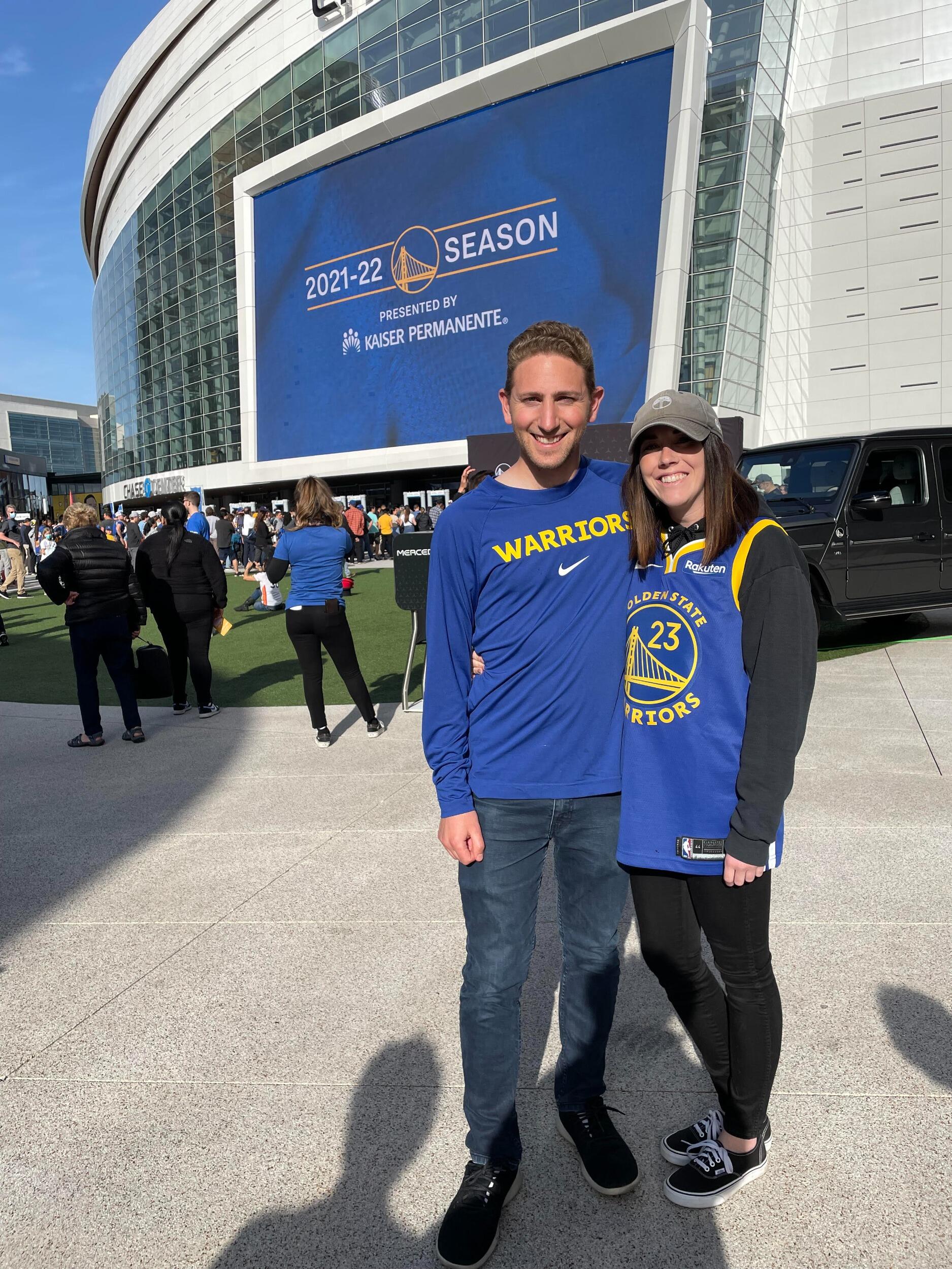 Michelle quickly becoming a sports fan - Bay Area teams only