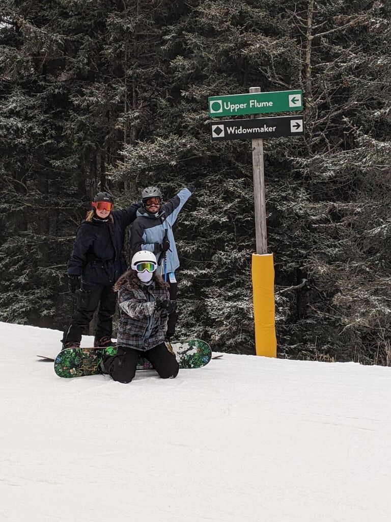 3rd snowboarding trip, Snowshoe, WV.