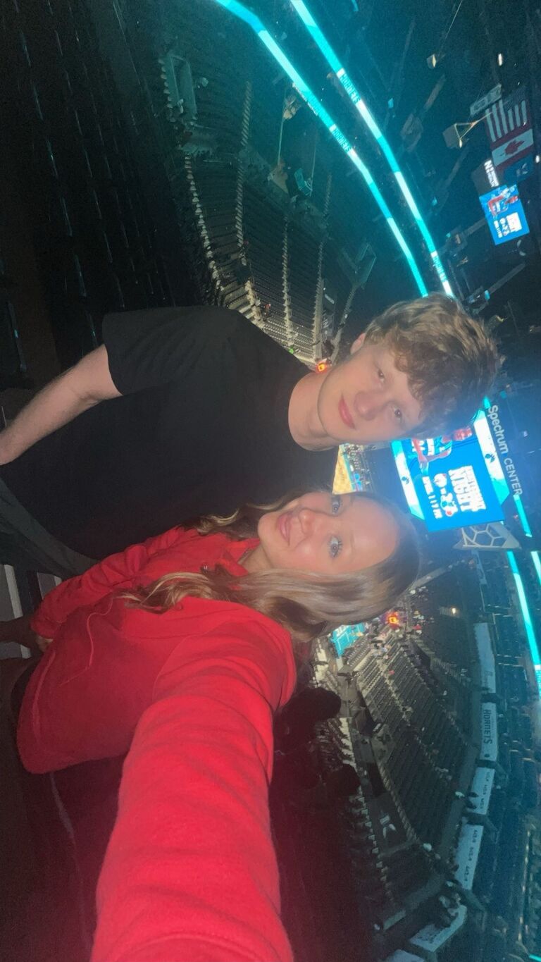 The only picture we got for a while because we were in the middle of wrestling season!