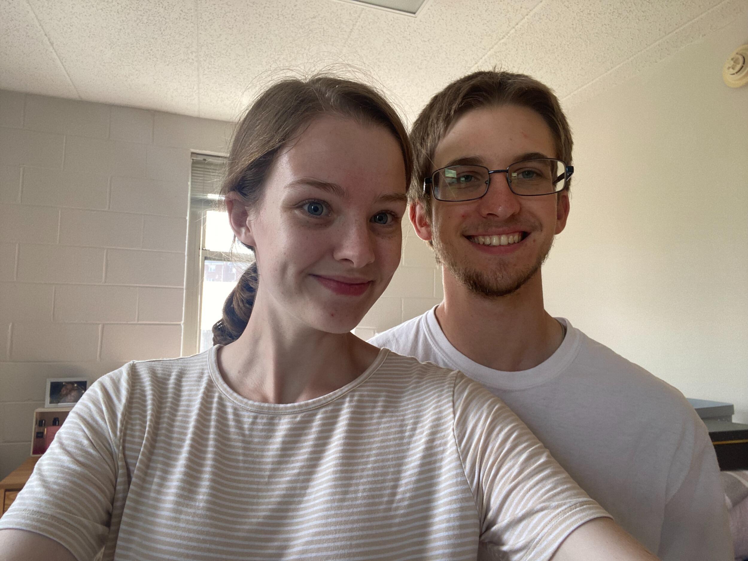 Johnathan helped Meghan move into her dorm for the start of senior year at CUA