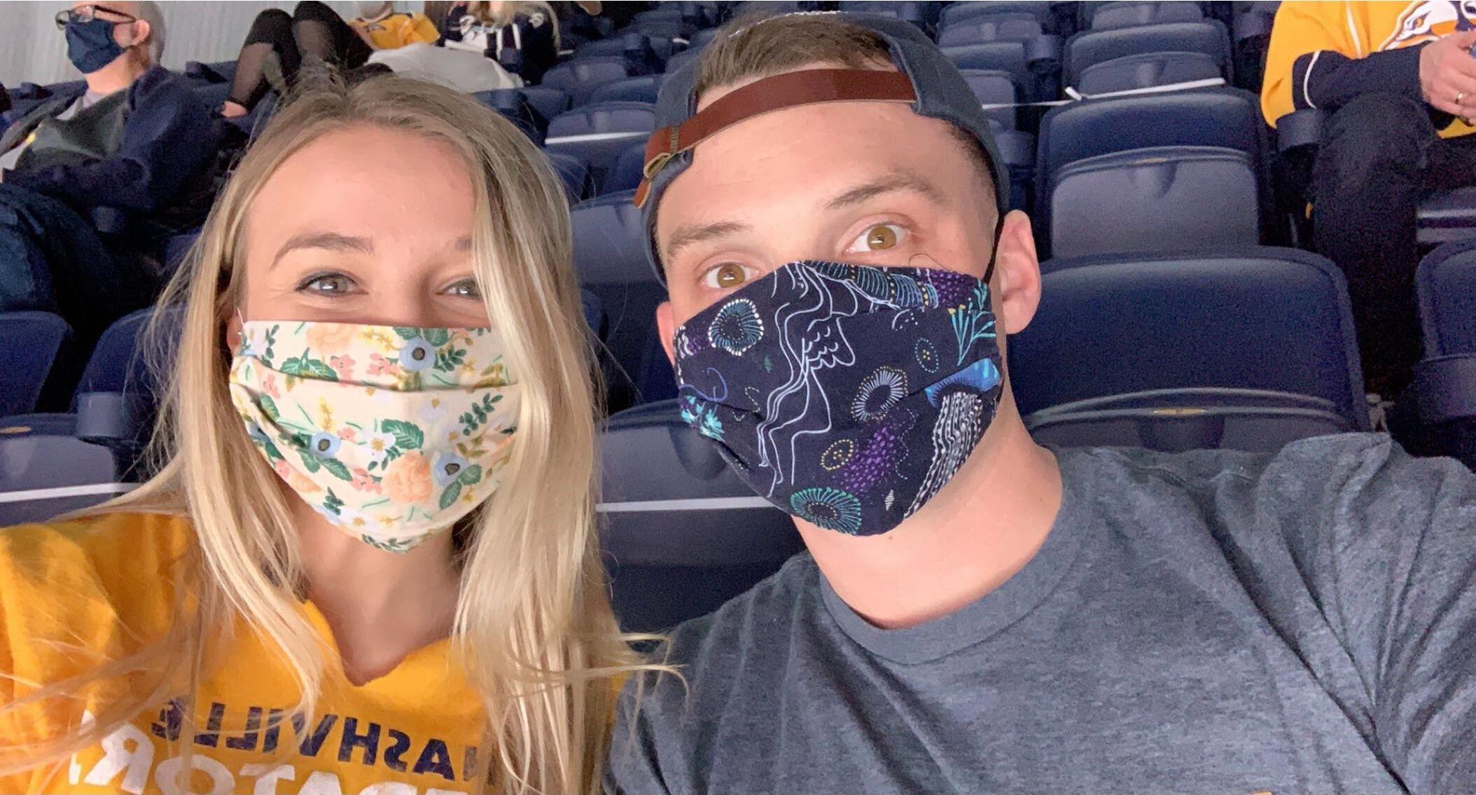 Predators game, COVID style.