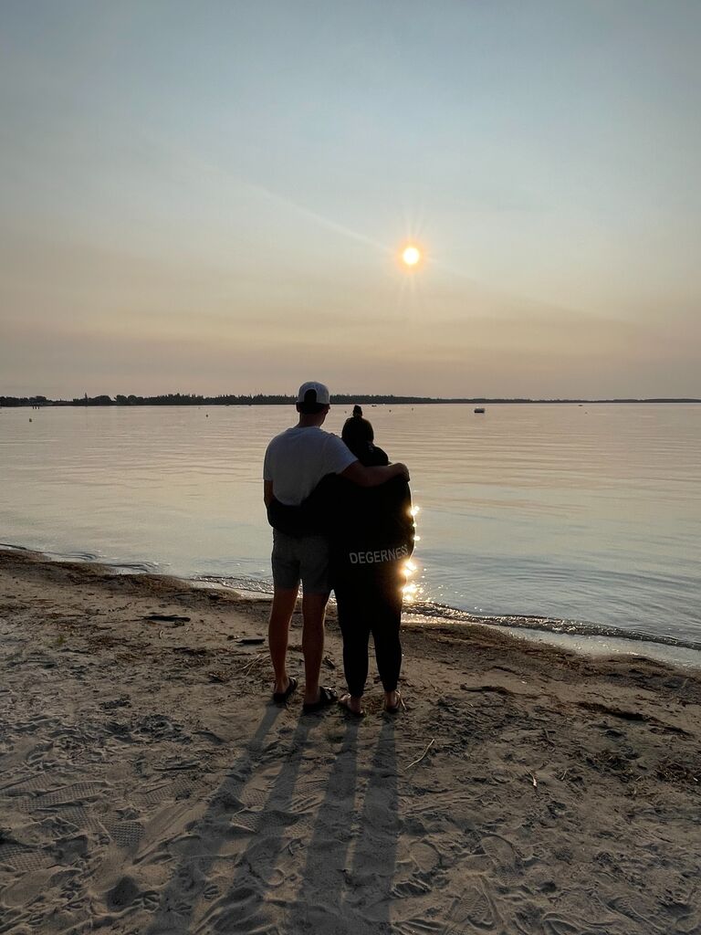 Enjoying our summer vacation at Candle Lake in Canada