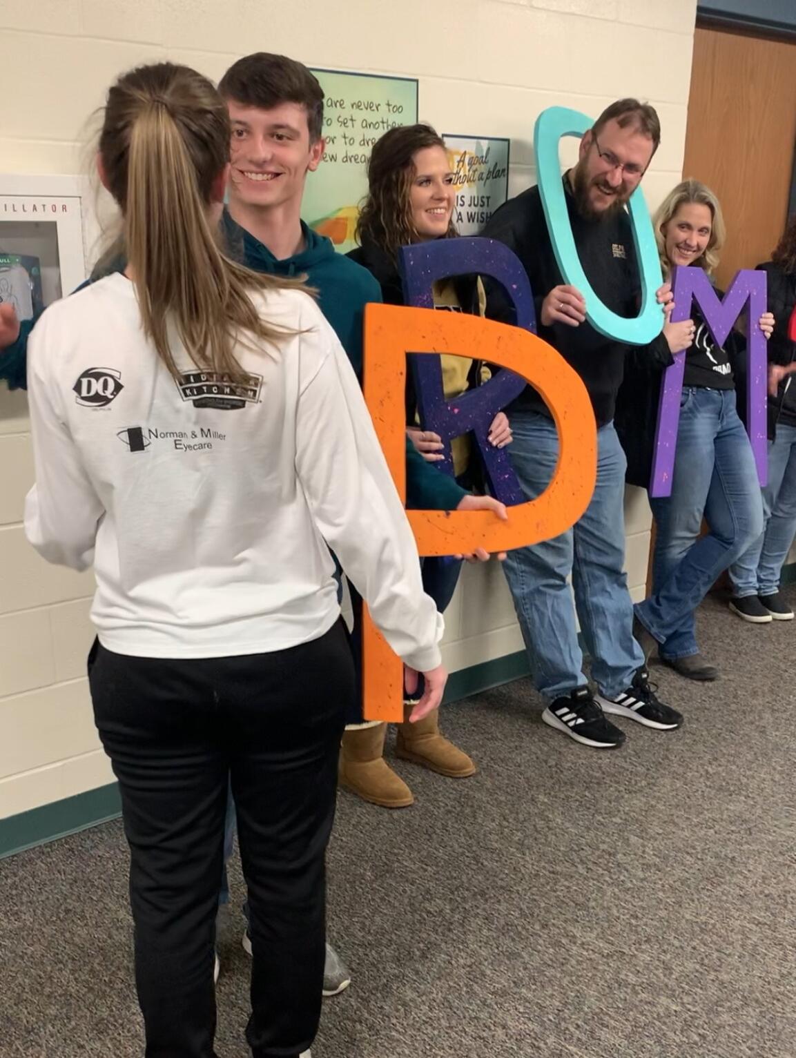 Promposal and Basketball Senior Night