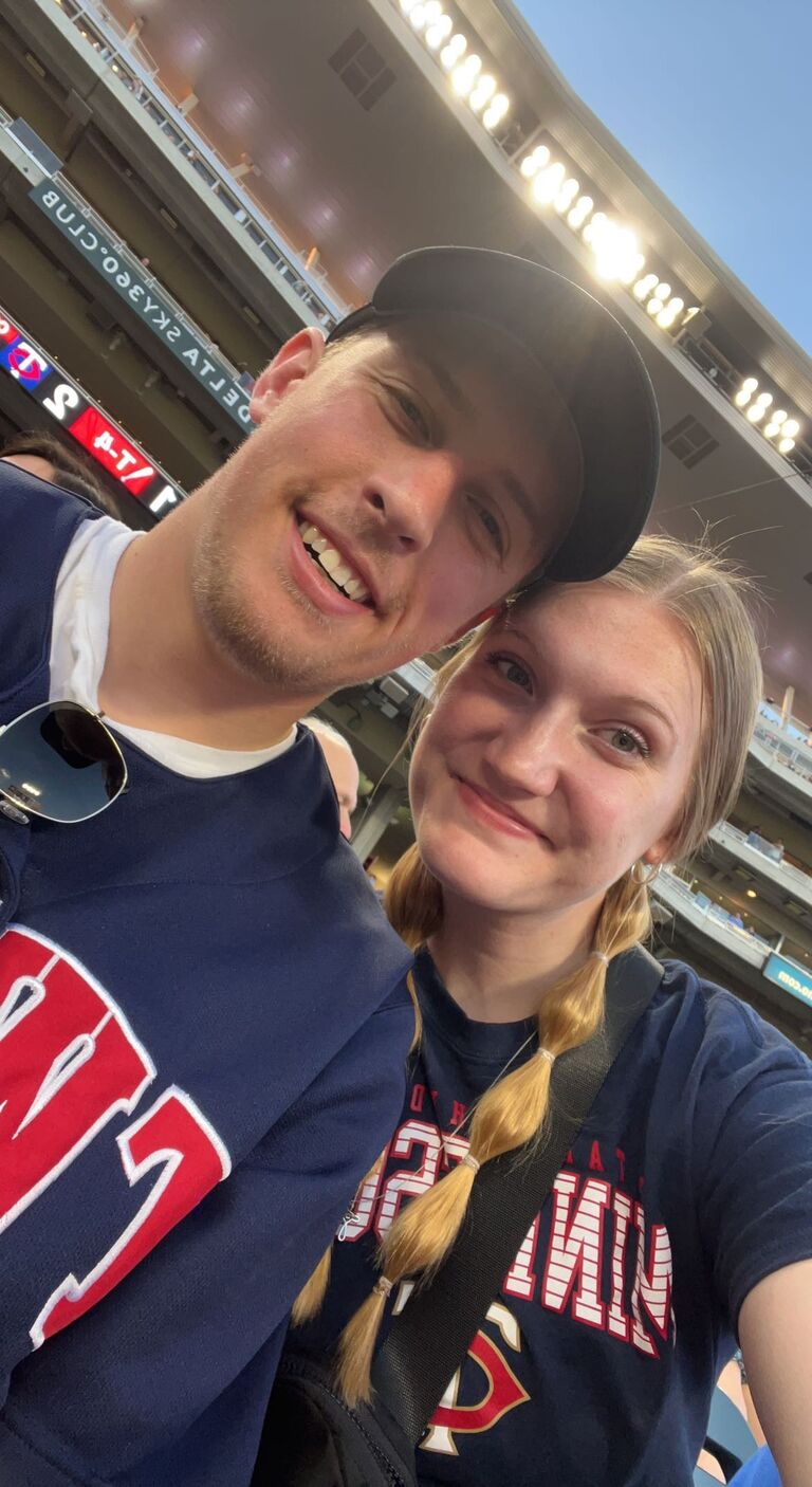 Our first of many Minnesota Twins games! One of our favorite things to do together!