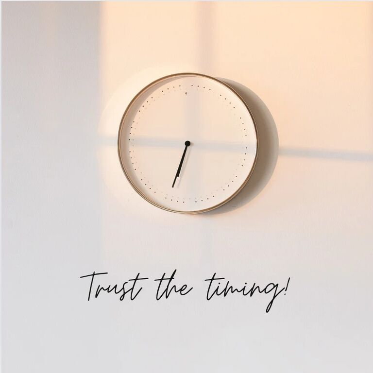 Trust the timing