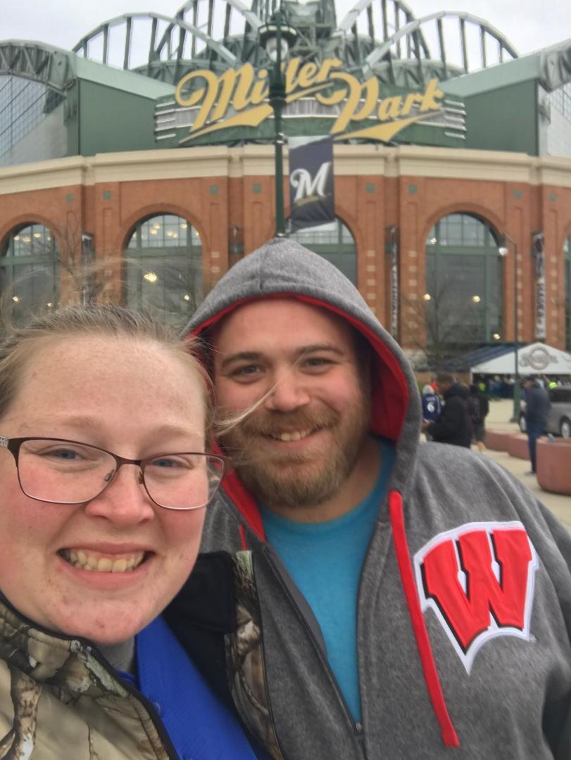 With the long winter over we enjoyed the sights and smells of spring with our first Brewer game.