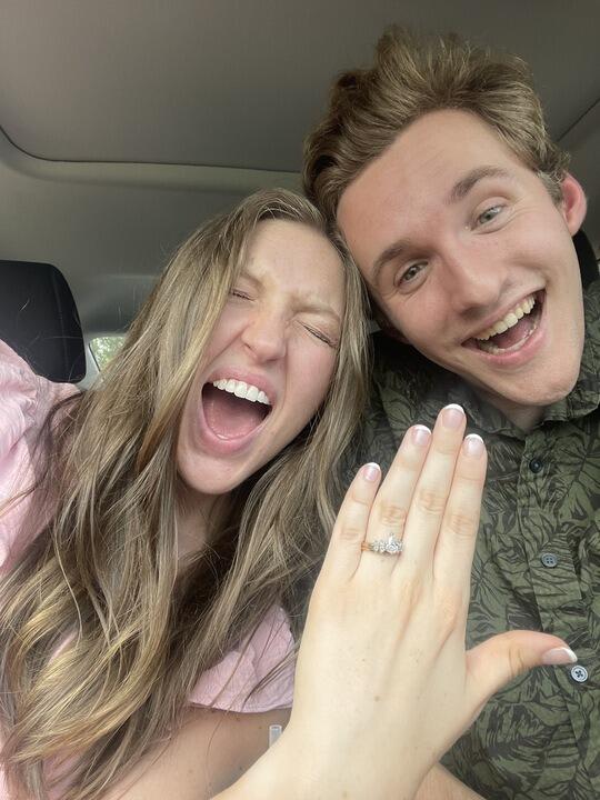 ...I was wrong (thankfully)!! Max got down on one knee in the place we started to fall in love, and we couldn't have been more joyful. We spent the rest of the day calling family and friends to squeal with them, and then spent time with sweet friends down in Lynchburg...