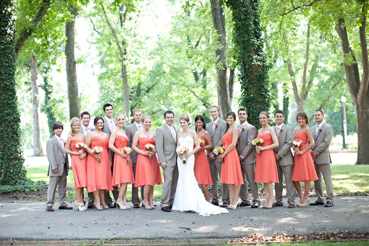 dark tan bridesmaid dresses