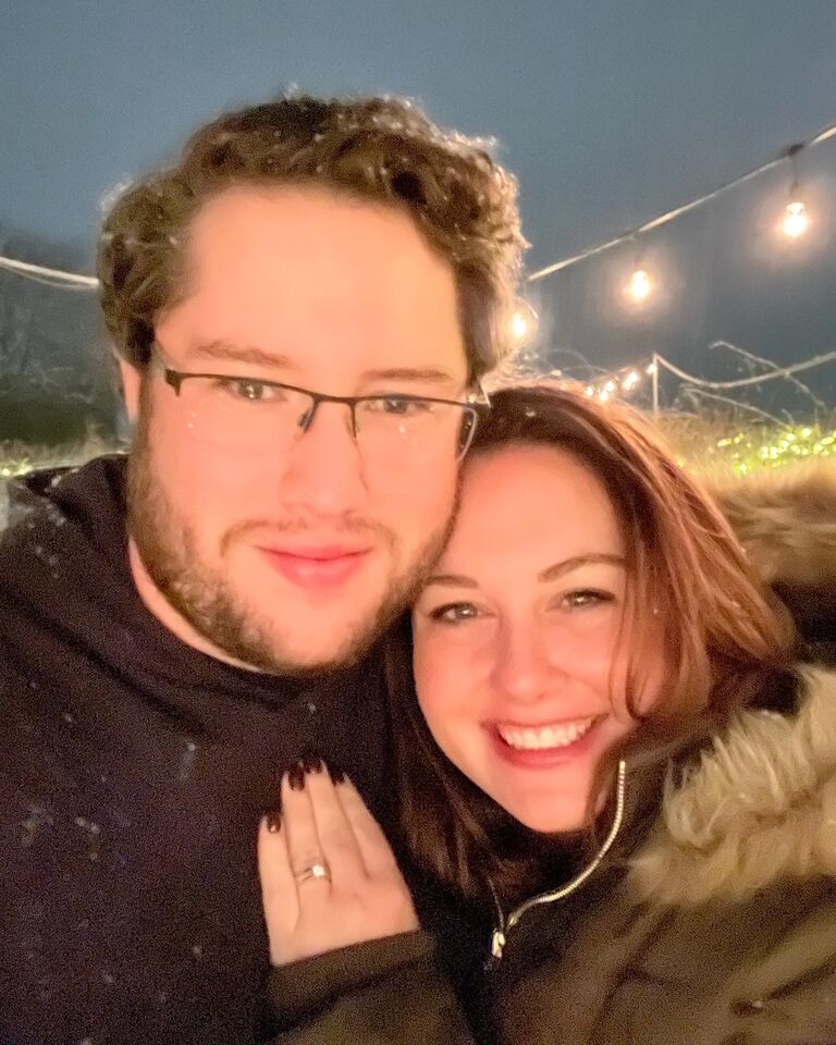 Just as they were gearing up for a busy Christmas season, Cris decided to Pop The Question and put a ring on it at one of their favourite places - Quail's Gate Winery amid the vines all lit up with christmas lights. 