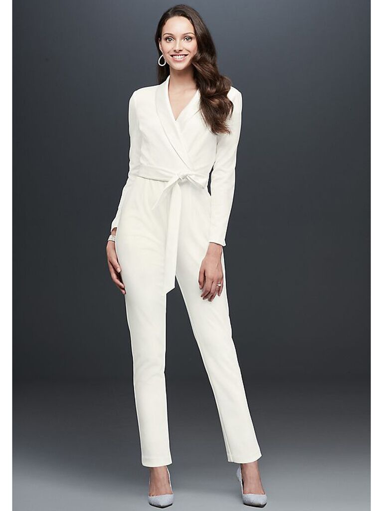 rehearsal dinner white jumpsuit