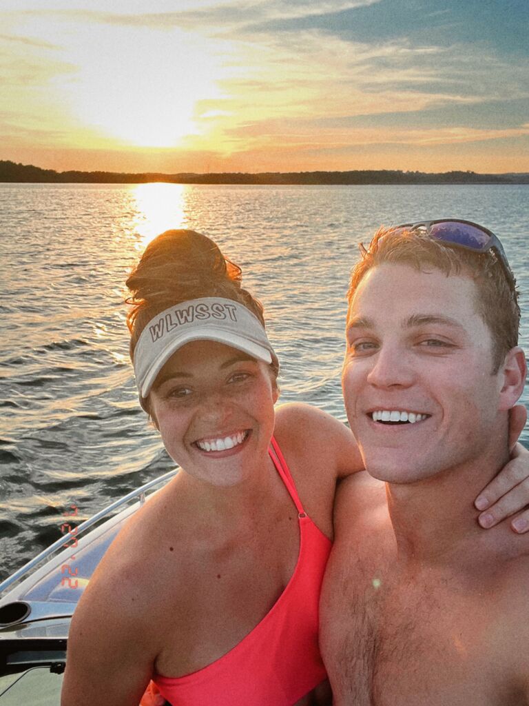 A sunset cruise on Lake Tellico in the MasterCraft. One of Dan and Sam's favorite date nights to do