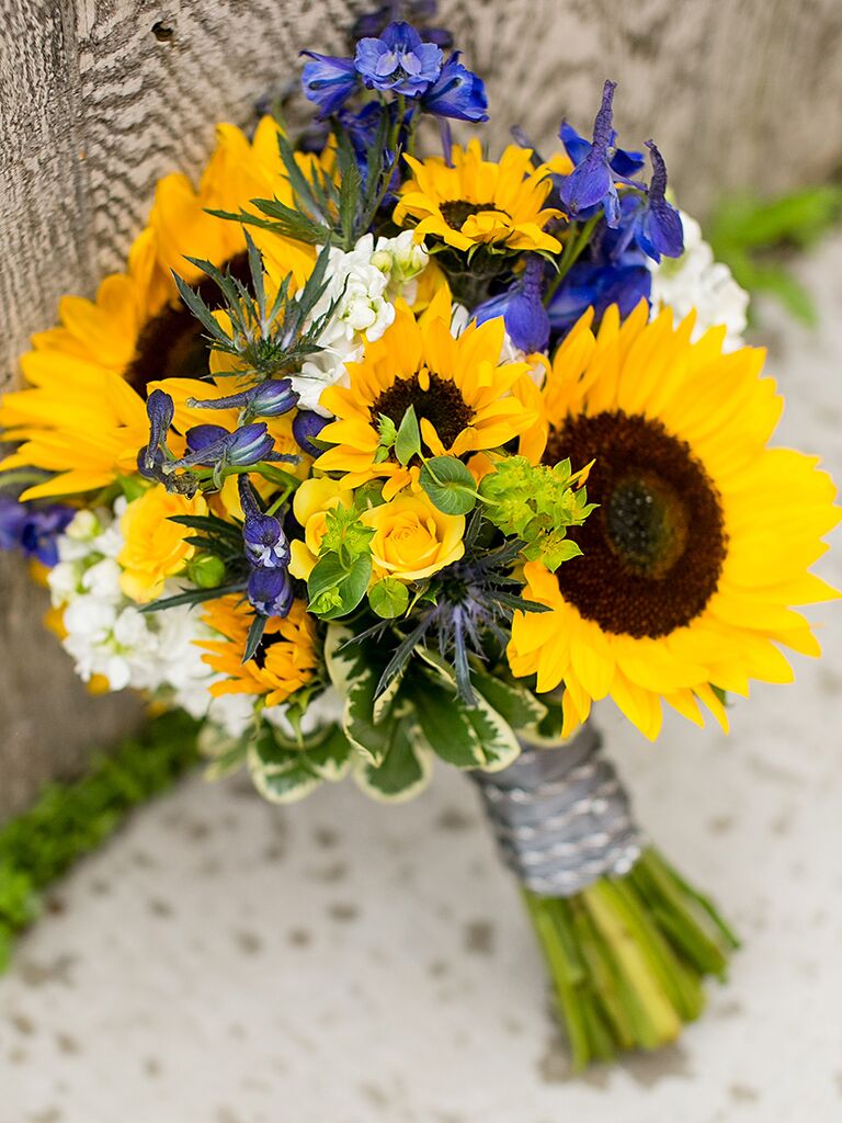 sunflower wedding bouquets for sale