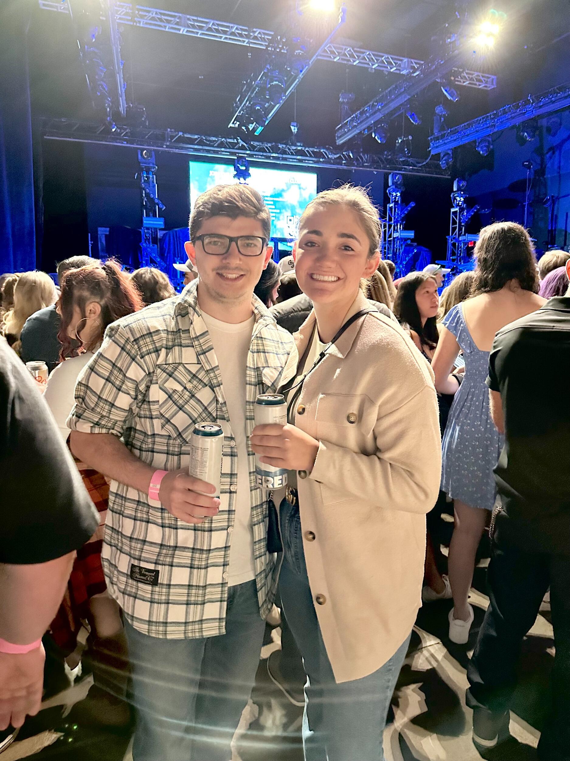 They attended back to back country concerts within the first month of their relationship. 