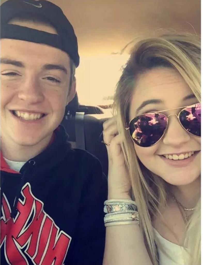 I’ll never forget the first time I went to Hastings to meet Zane’s family. They made me feel so comfortable, and I knew right away I’d fit in perfectly. Of course, I had to tease Zane the whole weekend, telling him he still hadn’t officially asked me to be his girlfriend.

On my drive back to Hays, Zane called and told me he’d left something for me in my car—a handwritten note. He told me not to open it until I got home. I read the whole note and at the very end it said “ Will you be my girlfriend?” 

I’ll never forget that moment—sweet, charming, and completely perfect. Of course, I said yes.