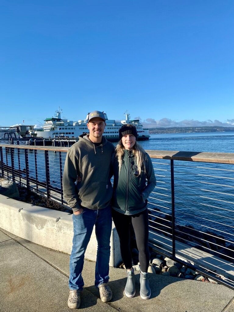 Alex and Sarah in Mukilteo over Christmas