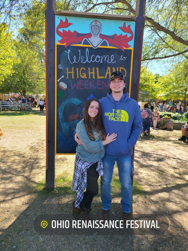 Josh surprises Danielle with tickets to the Renaissance festival for Highlander weekend!