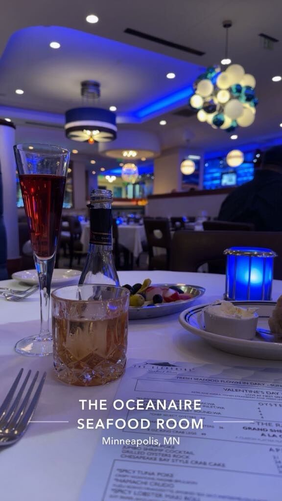 Staycation dinner at The Oceanaire