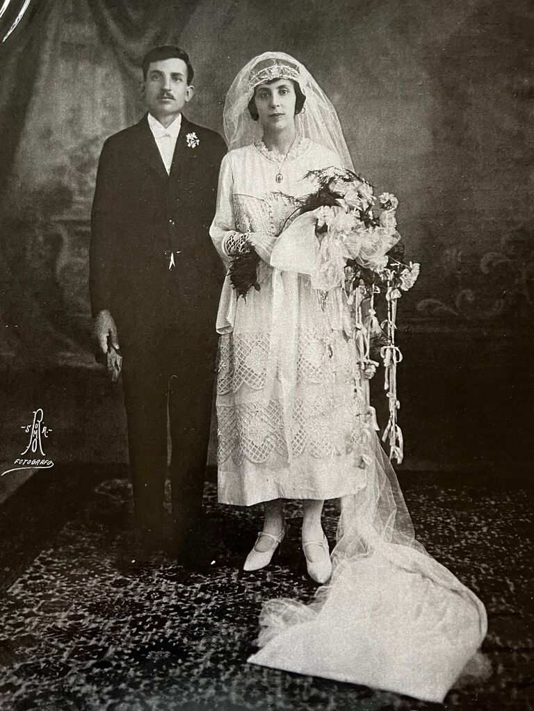 Jose Angel and Lucia Elizondo (great-grandparents of the bride)