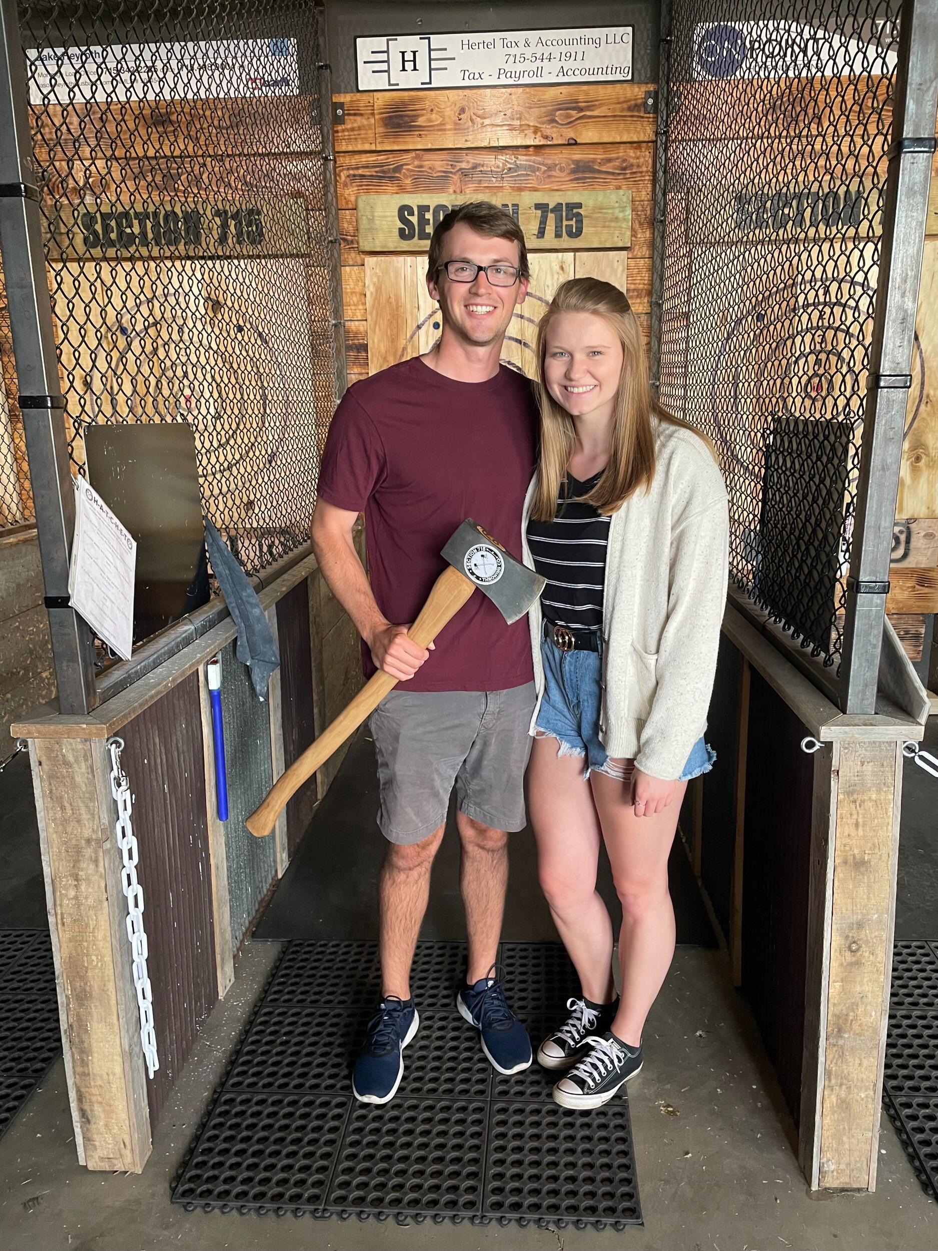 First time axe throwing