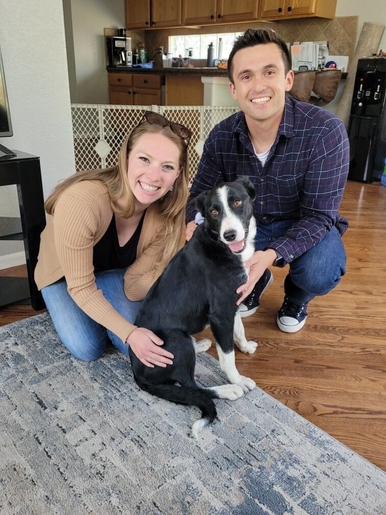 Carson and Lindsey adopted their dog, Prima. 
She's named after one of their favorite ski runs in Vail.  