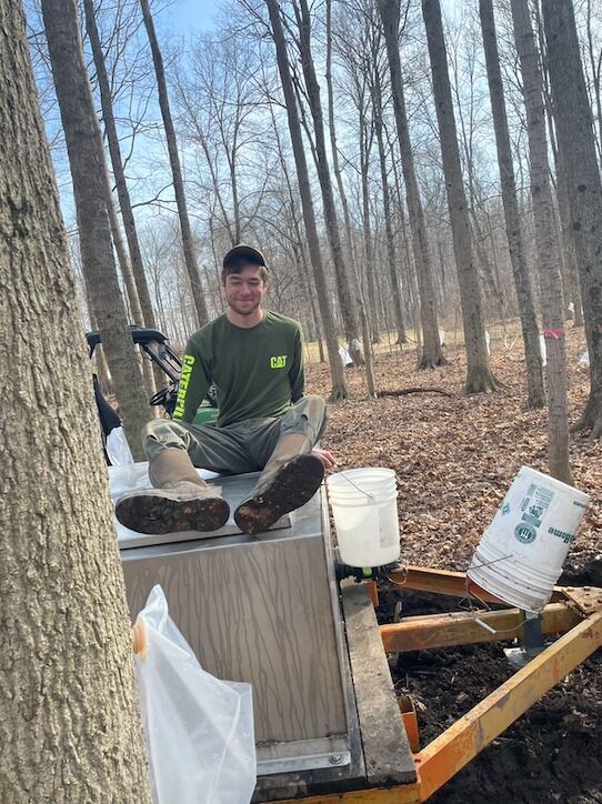 Jenna got to experience her first Maple Syrup Season and was put to work!