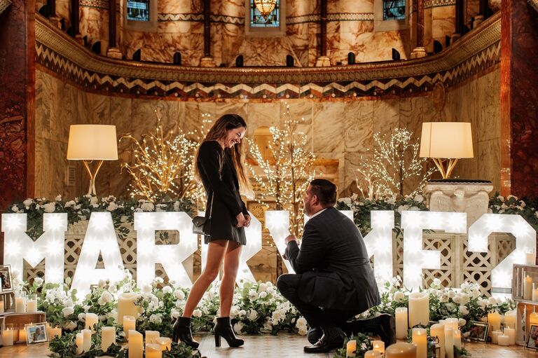 We get engaged in London!