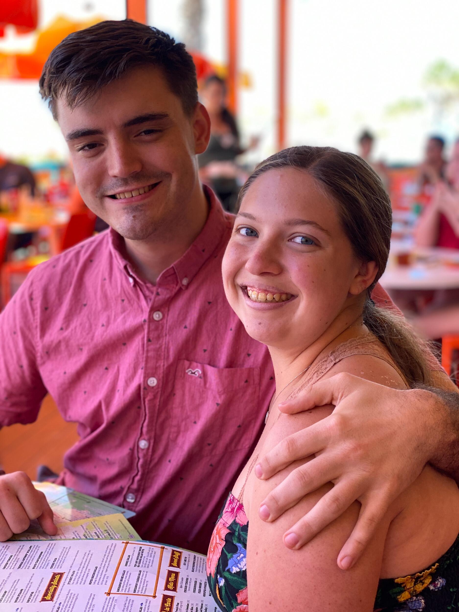 First time in Clearwater Beach where we're getting married!