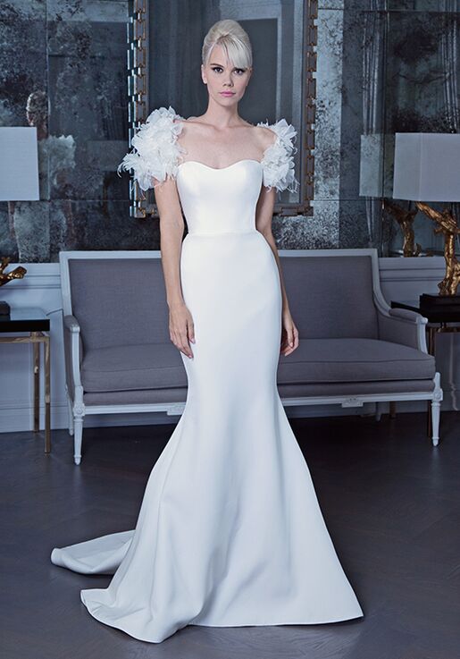 romona keveza strapless wedding dress