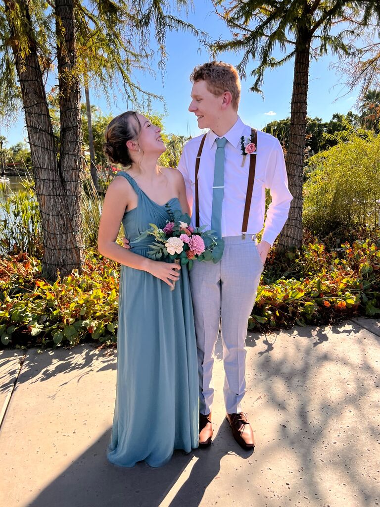 Zach and Cleo in his sister, Caitlin’s wedding. Such a special day!