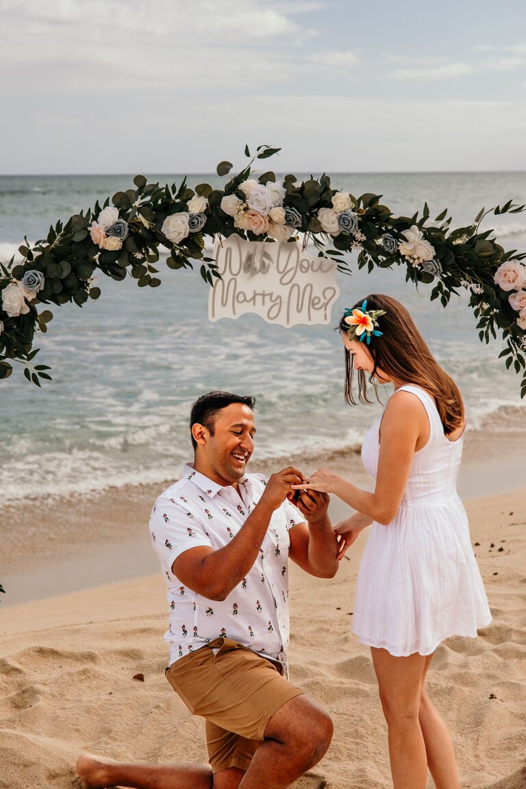 We went on the most magical vacation in Hawaii and he proposed!