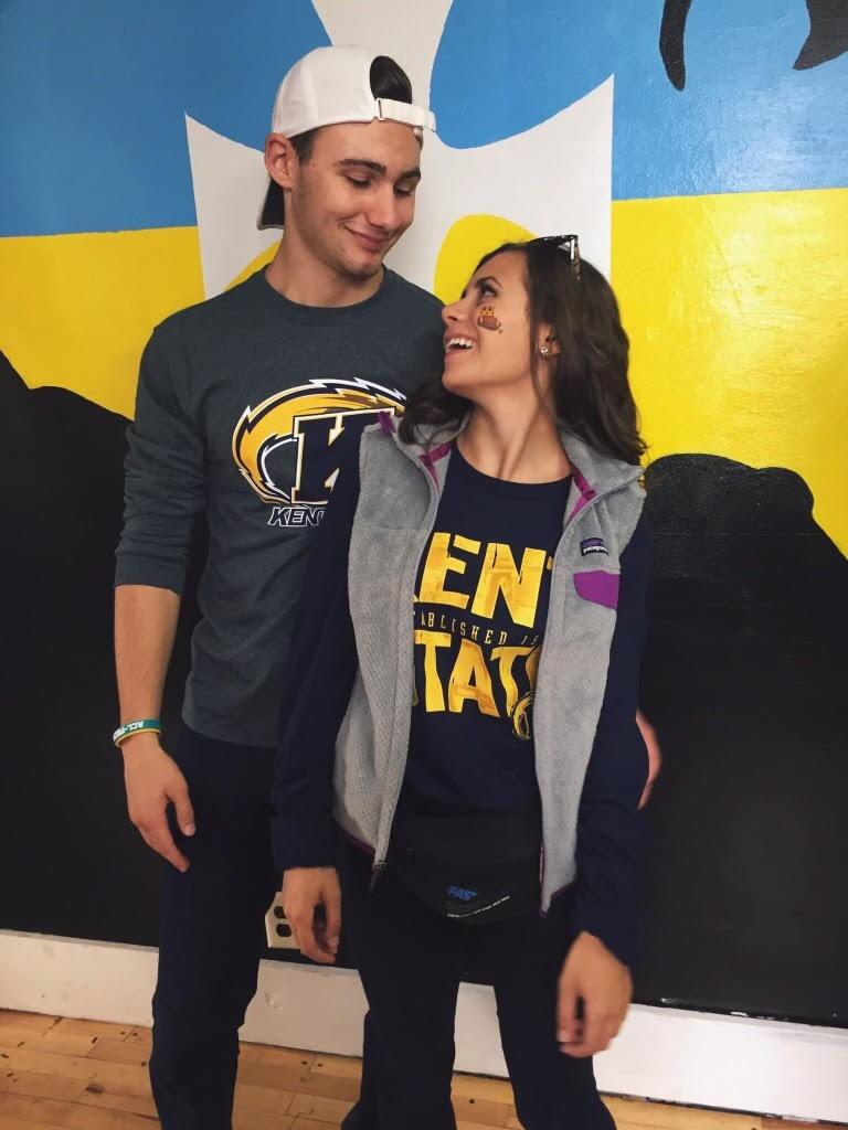 Enjoying Kent State Homecoming together. 