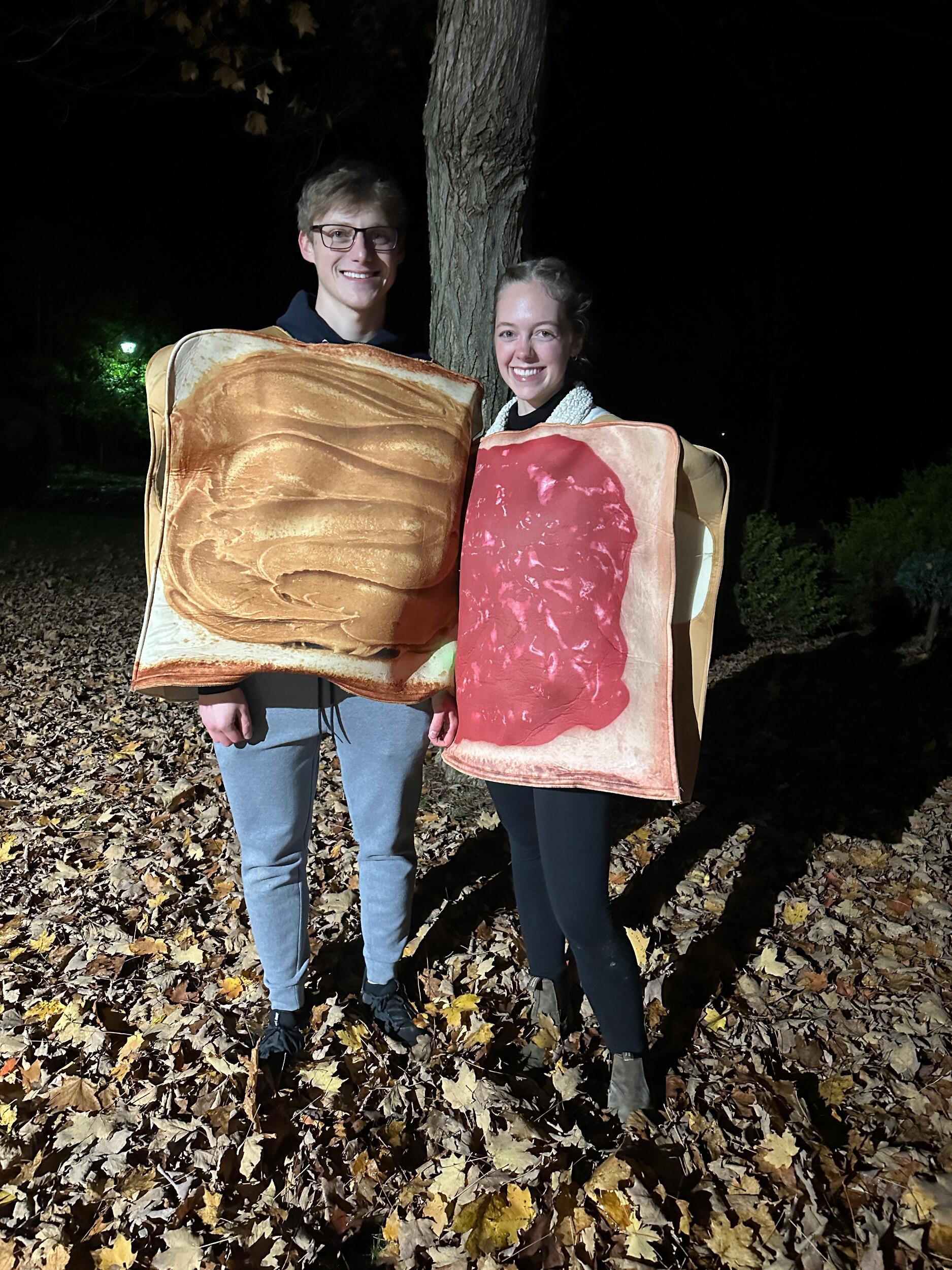 Peanut Butter and Jelly for our first Halloween together!