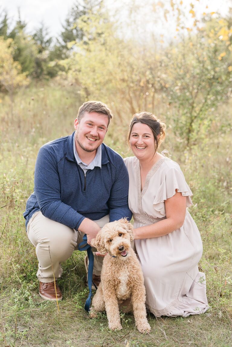 Patiently waiting for the best day of our lives and to become Mr. and Mrs. Anderson.