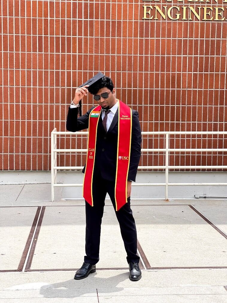 He graduated from the University of Southern California (USC) with a degree in Computer Science.