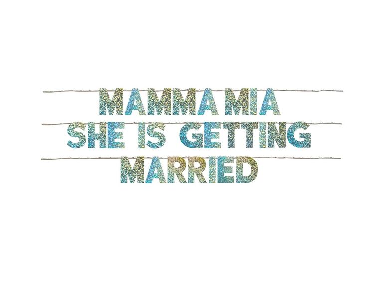 Mamma Mia Hanging Banner for your ABBA bach party