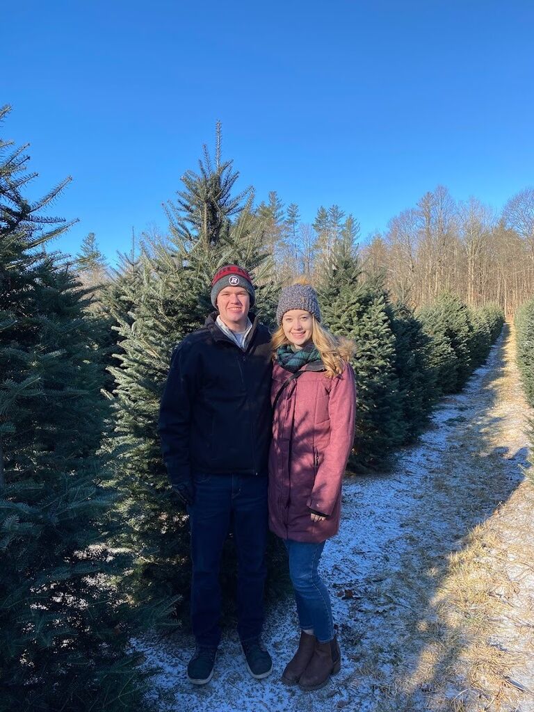 A beautiful day at the Cedar Hill Tree farm.