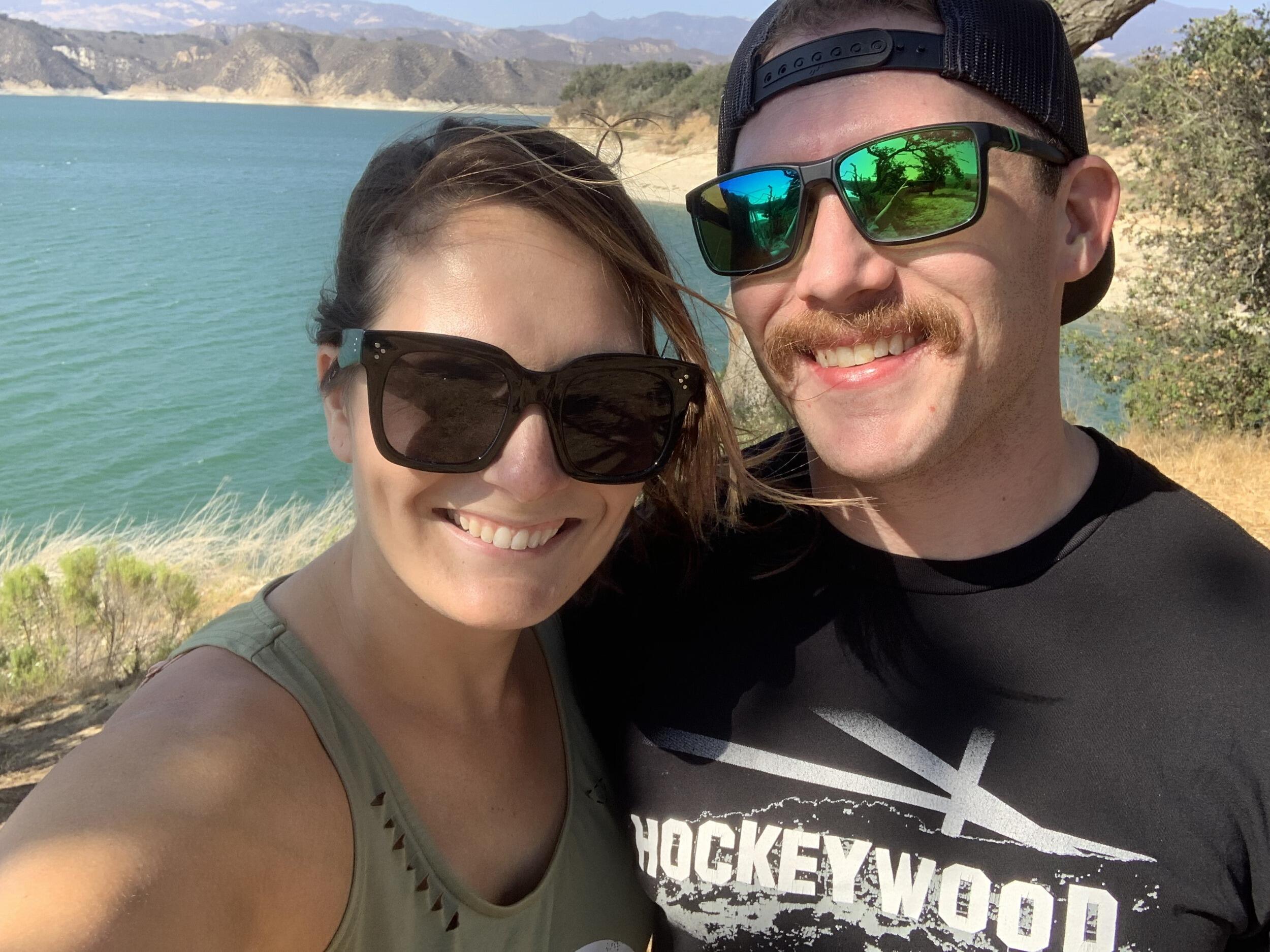 Our first trip together, George said let's go camping...