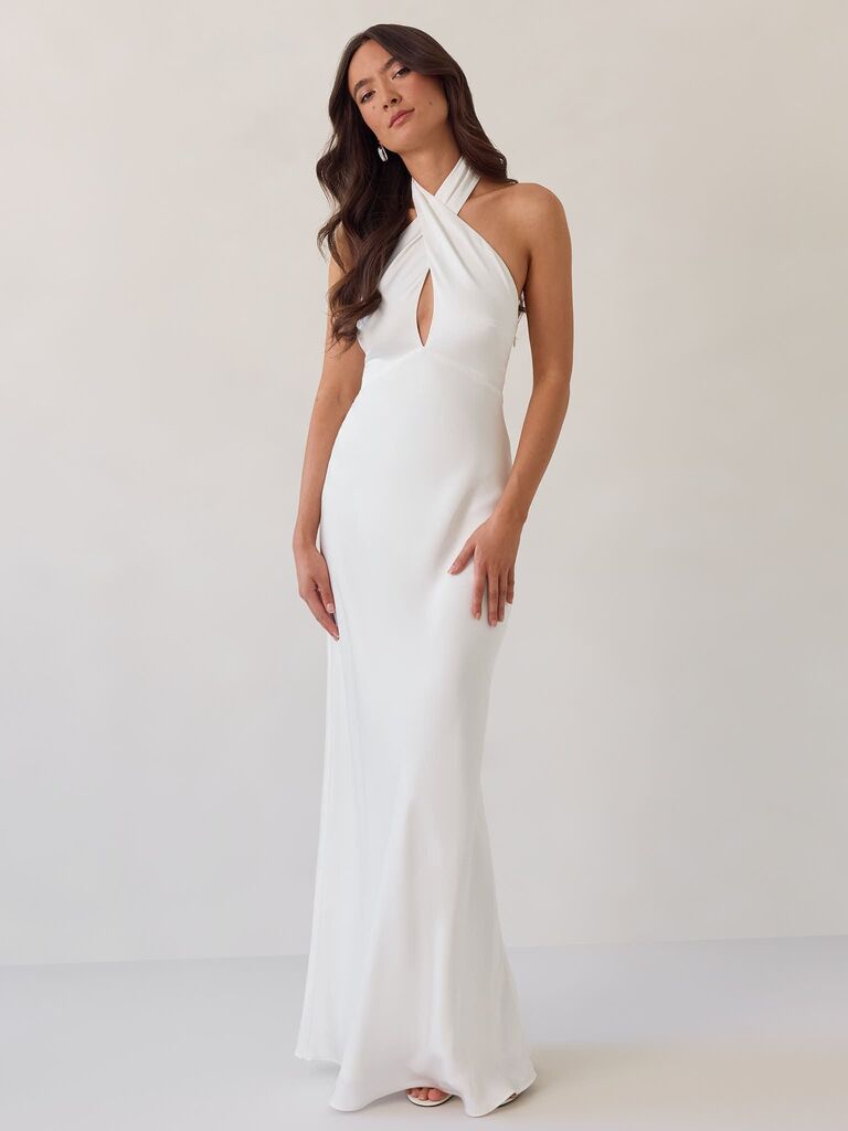 Park & Fifth halter neck wedding dress